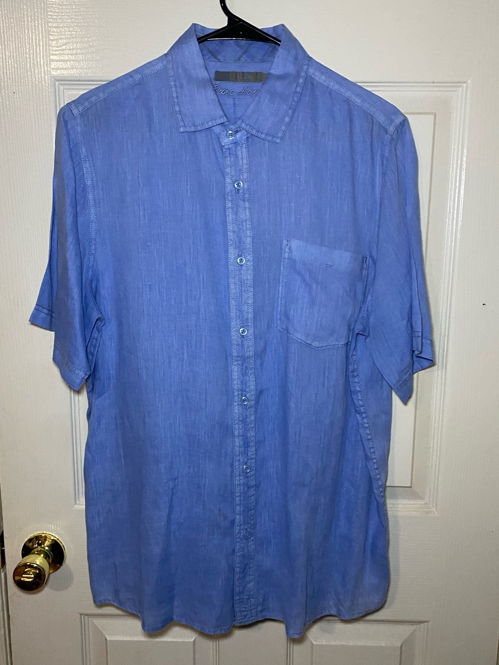 Raffi Light Blue Short Sleeve Button-Up Shirt